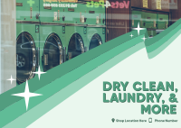 Dry Clean & Laundry Postcard Image Preview