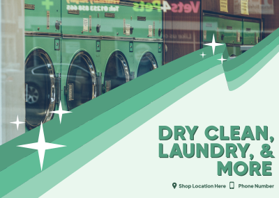 Dry Clean & Laundry Postcard Image Preview