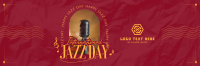 Elegant Jazz Day Twitter header (cover) Image Preview