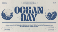 Retro Ocean Day Facebook event cover Image Preview