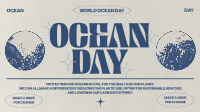 Retro Ocean Day Facebook Event Cover Image Preview