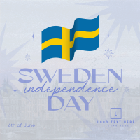 Modern Sweden Independence Day Linkedin Post Image Preview