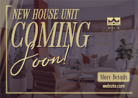 New House Coming Soon Postcard Design