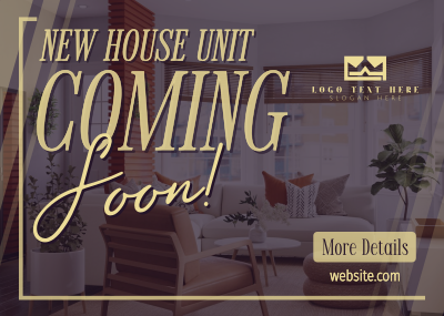 New House Coming Soon Postcard Image Preview