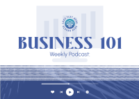 Business Talk Podcast Postcard Design