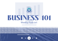 Business Talk Podcast Postcard Image Preview