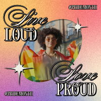 Retro Pride Month Instagram post Image Preview