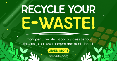 Recycle your E-waste Facebook ad Image Preview