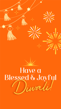 Blessed Diwali Festival Instagram story Image Preview