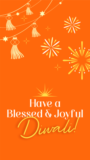 Blessed Diwali Festival Instagram story Image Preview