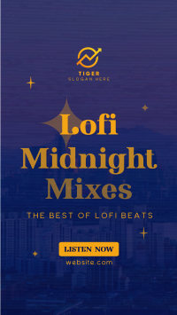 Lofi Midnight Music Instagram story Image Preview