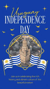 Uruguay Independence Celebration Instagram Story Design