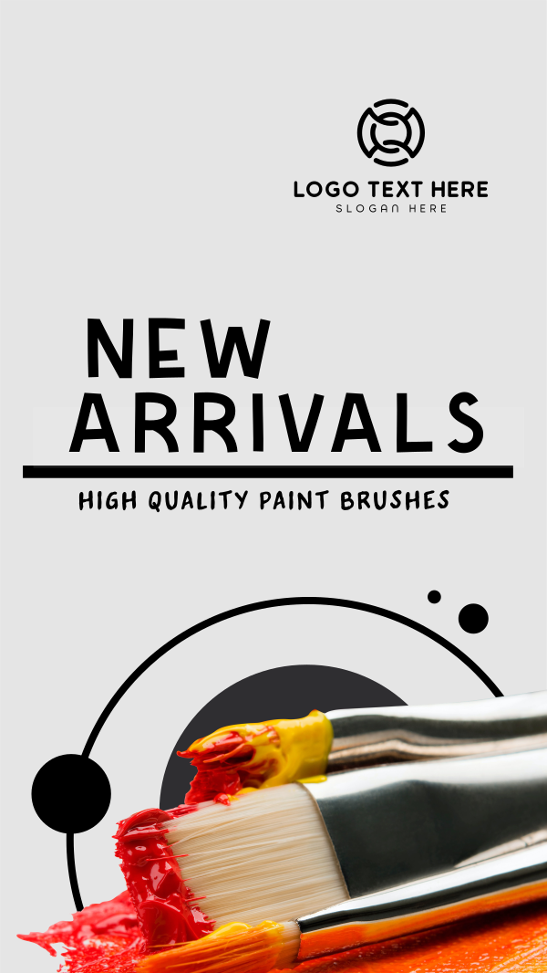 Paint Brush Arrival Instagram Story Design Image Preview