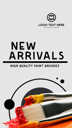 Paint Brush Arrival Instagram story Image Preview
