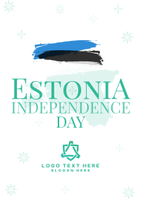 Simple Estonia Independence Day Poster Image Preview