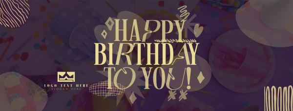 Quirky Birthday Celebration Facebook Cover Design
