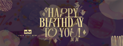 Quirky Birthday Celebration Facebook cover Image Preview