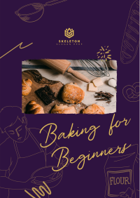 Beginner Baking Class Flyer Image Preview
