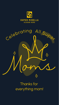 Super Moms Greeting Facebook Story Image Preview
