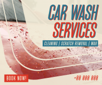 Auto Clean Car Wash Facebook Post Design