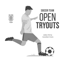 Soccer Tryouts Instagram Post Design
