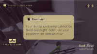 Dental Appointment Reminder Facebook event cover Image Preview