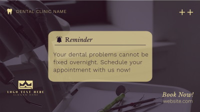 Dental Appointment Reminder Facebook event cover Image Preview