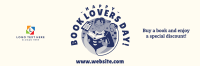 Book Lovers Day Sale Twitter Header Design