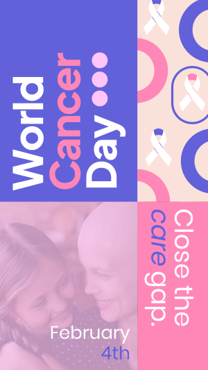 Funky World Cancer Day Facebook story Image Preview