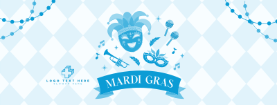 Mardi Gras Celebration Facebook cover Image Preview