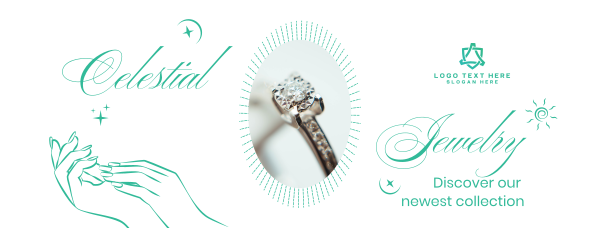 Celestial Jewelry Collection Facebook Cover Design Image Preview
