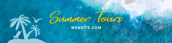 Summer Tour LinkedIn Banner Design
