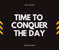 Conquer the Day Facebook Post Design