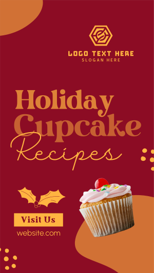 Christmas Cupcake Recipes Instagram story Image Preview