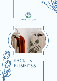 Boutique Back in Business Flyer Image Preview