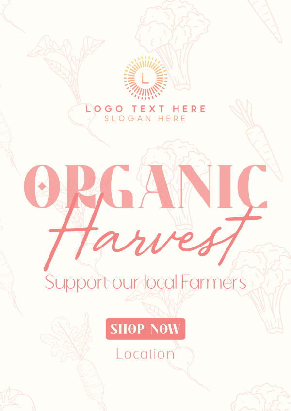Organic Harvest Poster Design