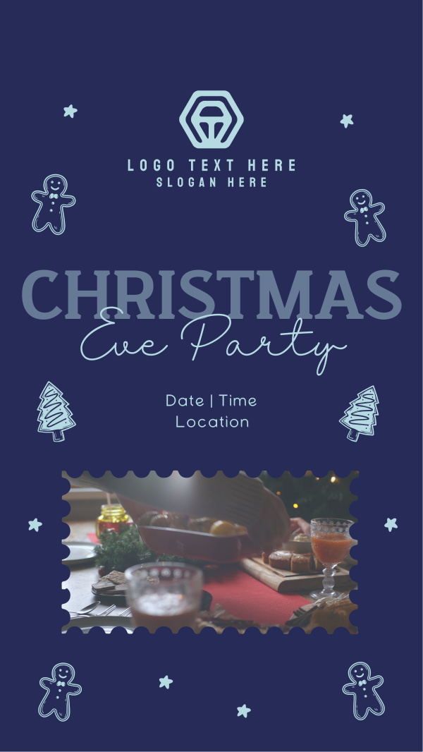 Christmas Eve Party Facebook Story Design Image Preview