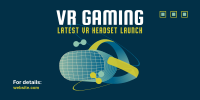 VR Gaming Headset Twitter Post Design