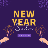 Cheers To New Year Sale Instagram Post Design