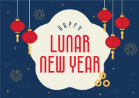 Lunar Celebration Postcard Image Preview