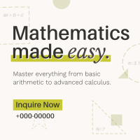  Mathematics Private Tutor Instagram Post Preview