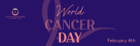 World Cancer Day Awareness Twitter header (cover) Image Preview