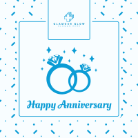 Wedding Anniversary Rings Instagram post Image Preview