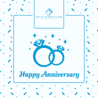 Wedding Anniversary Rings Instagram post Image Preview
