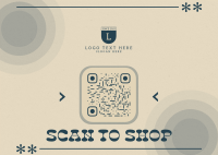 Scan To Shop Postcard Design