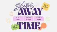 Simple Giveaway Steps Facebook Event Cover Image Preview