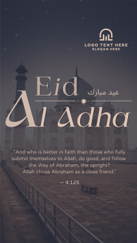 Eid Al Adha Quran Quote Instagram reel Image Preview