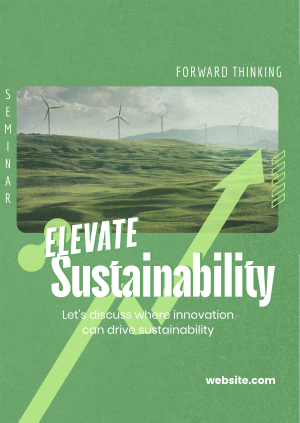 Elevating Sustainability Seminar Poster Image Preview