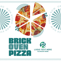 Simple Brick Oven Pizza Instagram post Image Preview