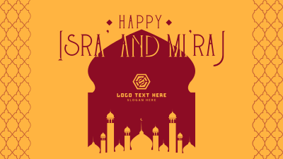 Isra' and Mi'raj Night Facebook event cover Image Preview